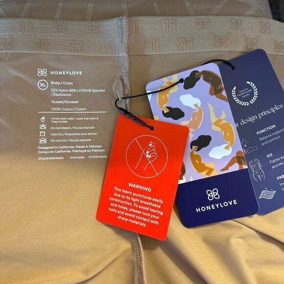 Honeylove Shadow Sculpt High Waist Brief Women's XL | Sand | Tummy Control | NWT - Picture 3 of 3